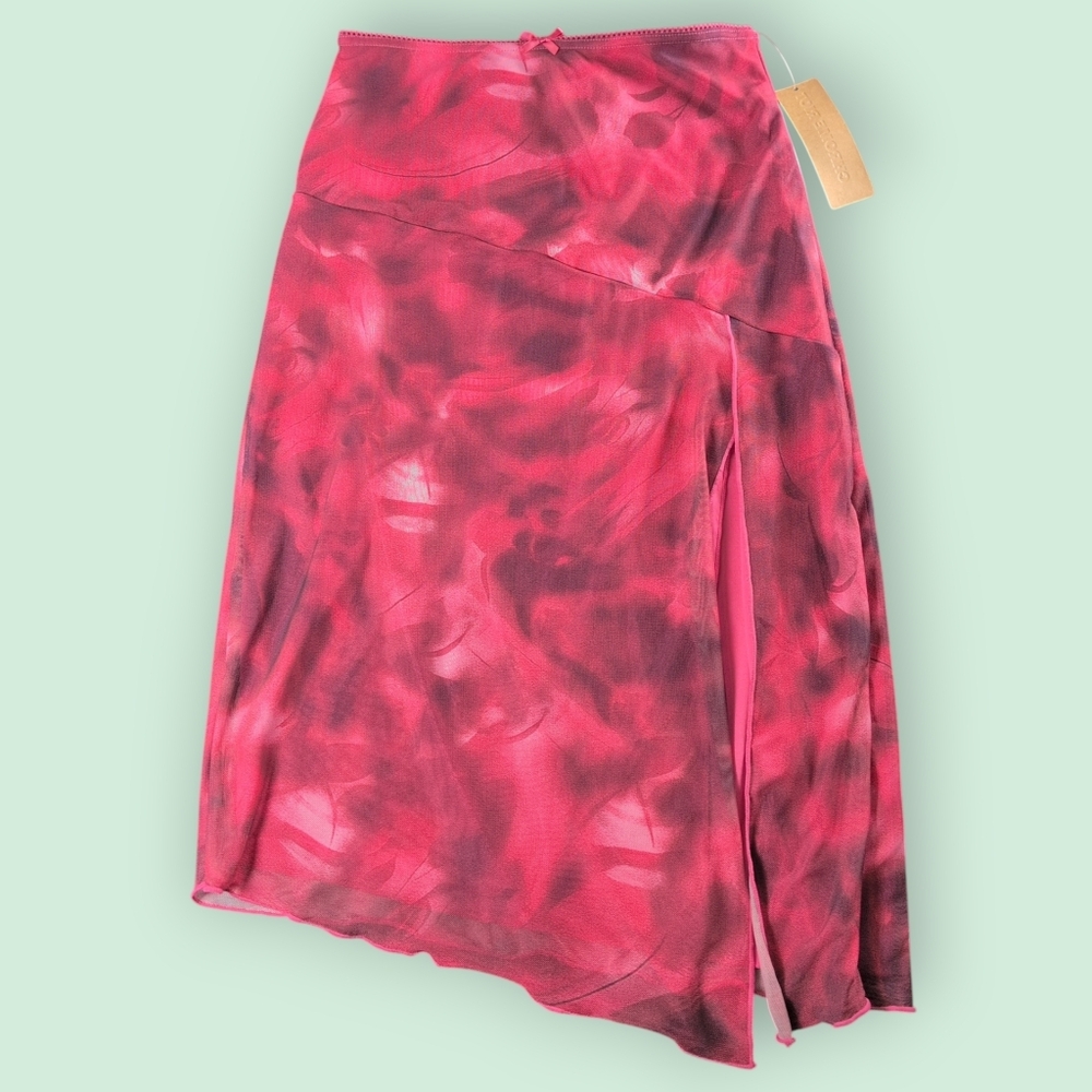 Chrome Riot Asymmetrical Slit Skirt